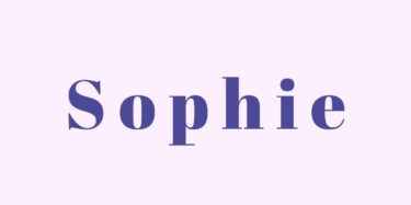 naamanalyse van de naam sophie